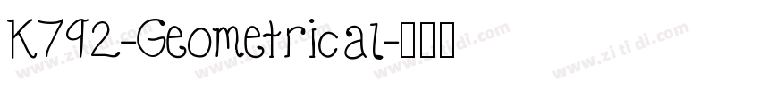 K792-Geometrical字体转换