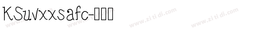 KSuvxxsafc字体转换