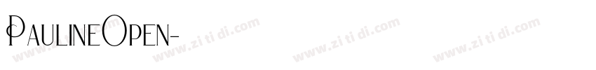 PaulineOpen字体转换