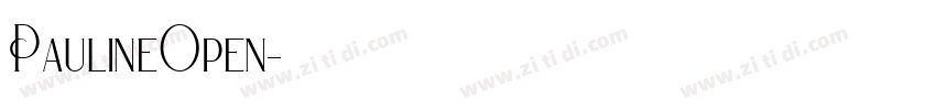 PaulineOpen字体转换