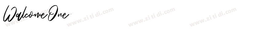WalcomeOne字体转换