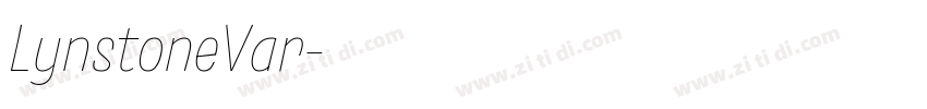 LynstoneVar字体转换