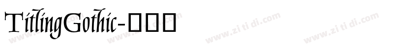 TitlingGothic字体转换