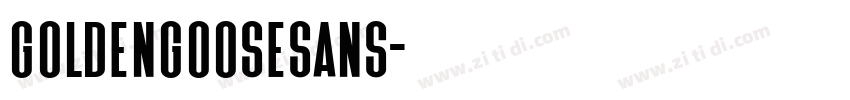 GoldenGooseSans字体转换