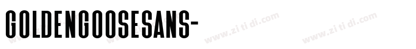 GoldenGooseSans字体转换