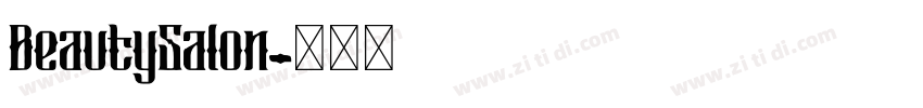 BeautySalon字体转换