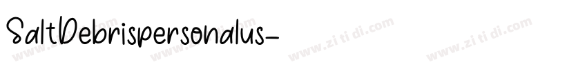 SaltDebrispersonalus字体转换