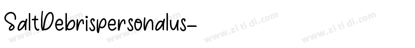 SaltDebrispersonalus字体转换