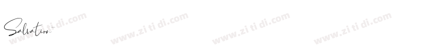 Salvation字体转换