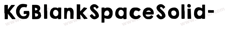 KGBlankSpaceSolid字体转换