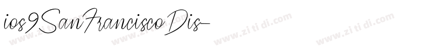ios9SanFranciscoDis字体转换