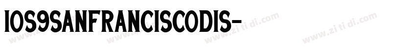 ios9SanFranciscoDis字体转换