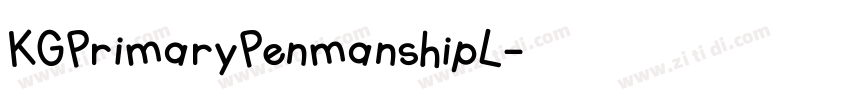KGPrimaryPenmanshipL字体转换