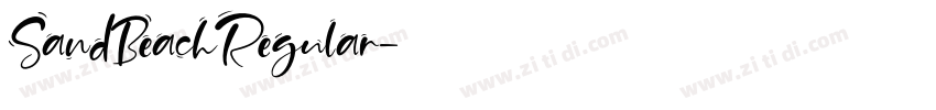 SandBeachRegular字体转换