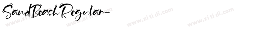 SandBeachRegular字体转换