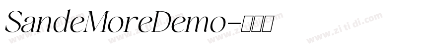 SandeMoreDemo字体转换