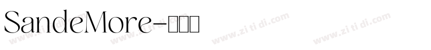 SandeMore字体转换
