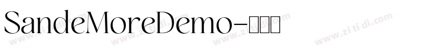 SandeMoreDemo字体转换