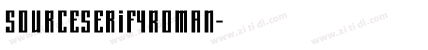 SourceSerif4Roman字体转换
