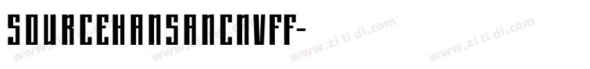 sourcehansancnvff字体转换