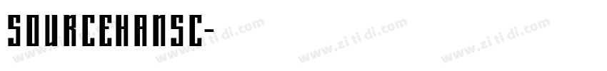 sourcehansc字体转换