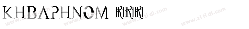 KhBaphnom字体转换