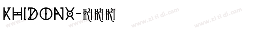 KHIdonx字体转换