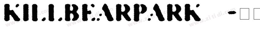 KILLBEARPARKfon字体转换