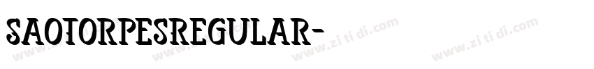 SaoTorpesRegular字体转换
