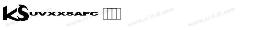 KSuvxxsafc字体转换