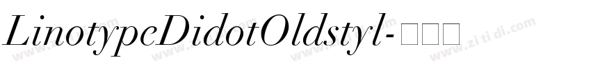 LinotypeDidotOldstyl字体转换