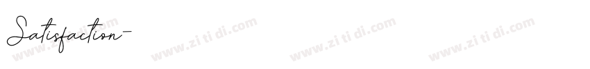Satisfaction字体转换