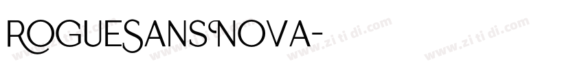 RogueSansNova字体转换
