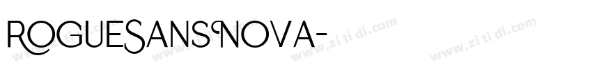 RogueSansNova字体转换