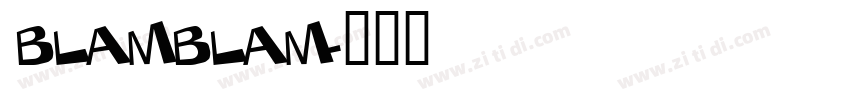 blamblam字体转换