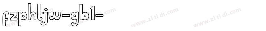 fzphtjw-gb1字体转换
