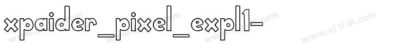 xpaider_pixel_expl1字体转换