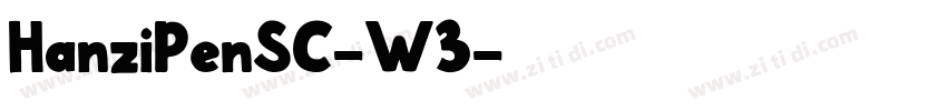 HanziPenSC-W3字体转换