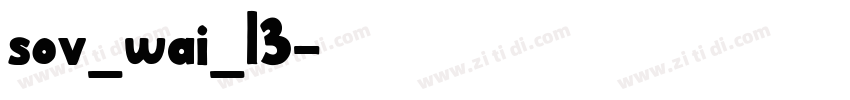 sov_wai_l3字体转换