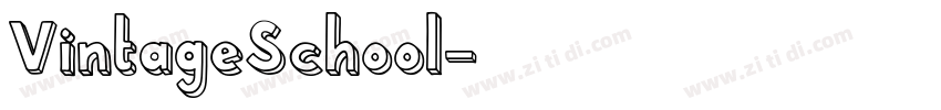 VintageSchool字体转换