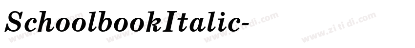 SchoolbookItalic字体转换 SchoolbookItalic字体转换