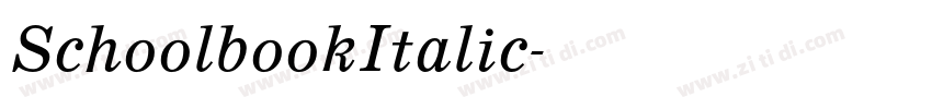 SchoolbookItalic字体转换 SchoolbookItalic字体转换