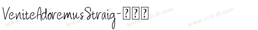 VeniteAdoremusStraig字体转换
