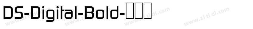 DS-Digital-Bold字体转换