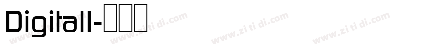 DigitalI字体转换