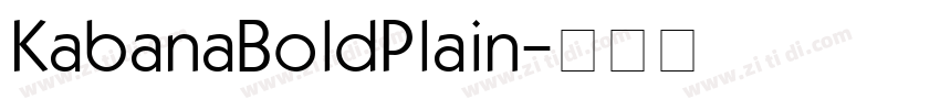 KabanaBoldPlain字体转换