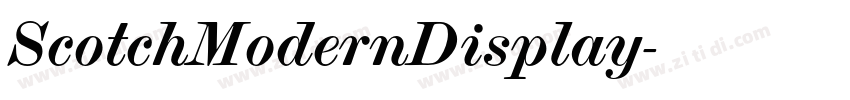 ScotchModernDisplay字体转换