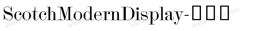 ScotchModernDisplay字体转换