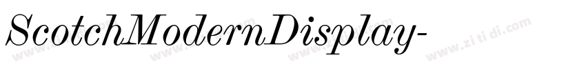 ScotchModernDisplay字体转换