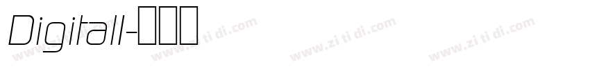 DigitalI字体转换